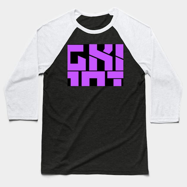 Abstract Type 3 Baseball T-Shirt by Acquired Taste